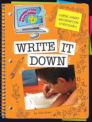 cover image of Write It Down